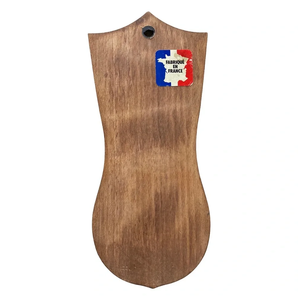 Vintage French Wooden Key Wall Hanger 3 Hooks Wall Décor Normandie Resin Statue